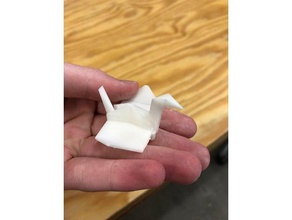 origami crane heykeller 3d print model - Mito3D