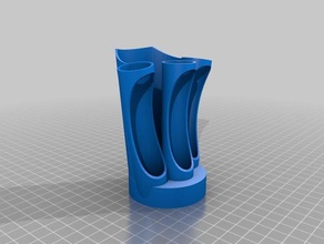 toothbrush toothpaste holder bathroom accessories 3d print model - Mito3D