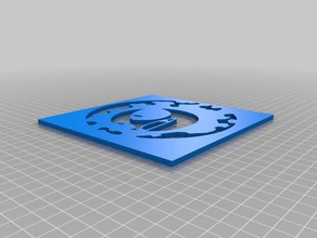 grauenhaft Schablone 2d Kunst pokemon 3d print model - Mito3D