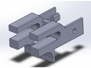 y-axis belt tensioner support custom cr-10 clone 3d printer parts 3d print model - Mito3D