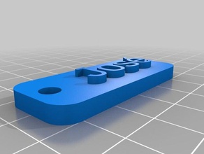 my customized anti-spam-keychain 3d print model - Mito3D