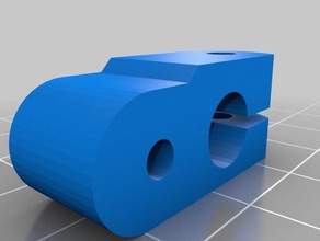 support tige guide udelta 3d de l'imprimante pièces 8mm mouvement linéaire microdelta 3d print model - Mito3D