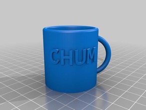 meine angepasste parametrische Becher label veränderbare Schriftarten Küche Essen 3d print model - Mito3D