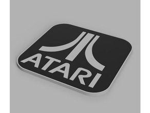 atari coaster video giochi sottobicchieri 3d print model - Mito3D