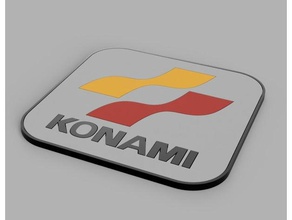 konami coaster vidéo jeux les 3d print model - Mito3D