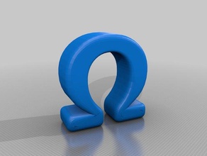 omega sculture 3d print model - Mito3D