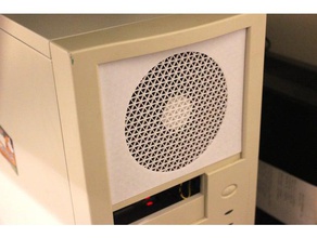 retro mount plaka 120mm bilgisayar fan 3x 5 inç bay kasası 3d print model - Mito3D