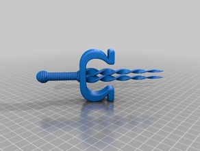 euromega dagger decor 3d print model - Mito3D