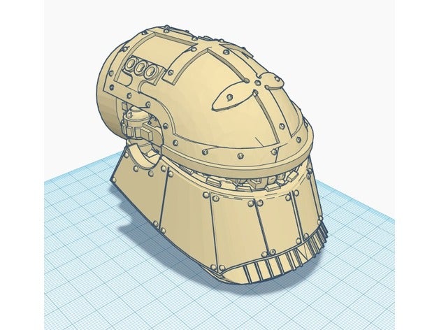 lucius pattern-Kopf mars warlord titanicus Skala - Spielzeug Spiele 30k 40k warhammer 3D print model - Mito3D