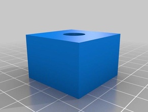 test cube 30x30x20 10mm hole 3d printing tests 3d print model - Mito3D