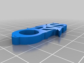 il mio personalizzato semplice personalizzate di nome portachiavi cris 3d print model - Mito3D