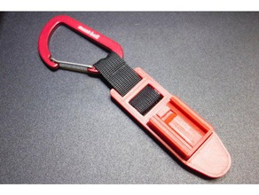 snap-fit karabiner clip sport outdoors carabiner snapfit 3d print model - Mito3D
