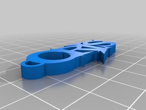 meine angepasste einfache maßgeschneiderte Namen Schlüsselanhänger 3d print model - Mito3D