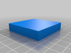 calibration cube 50x50x10mm 3d printing tests 3d print model - Mito3D
