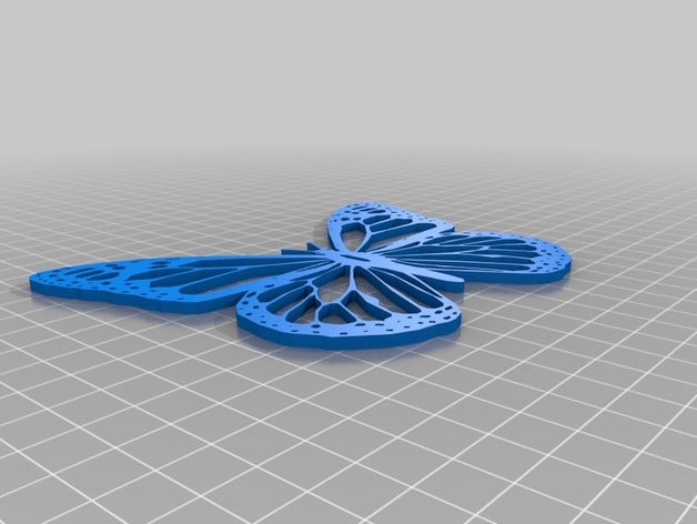 kelebek şablon hobi 3D print model - Mito3D