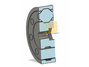rolamento de gaiola impresso lugar engenharia totalmente em 3d montado uma peça 3d print model - Mito3D