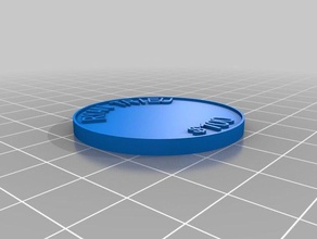ryan 100 las monedas insignias personalizado 3d print model - Mito3D