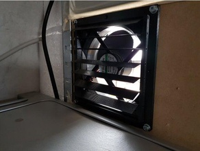 gravity vent enclosure 120mm fan 3d printing 3d print model - Mito3D