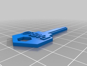 my customized five cylinder kwikset house key household 3d print model - Mito3D