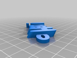 hani Schlüsselanhänger angepasst 3d print model - Mito3D