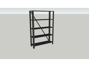 bookshelf estante libreria household supplies 3d print model - Mito3D