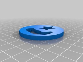 islam symbol holes 3d printing 3d print model - Mito3D