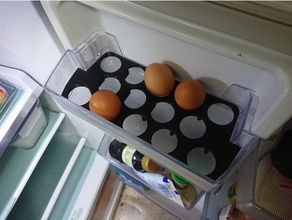 egg holder samsung fridge sr468mw door shelf kitchen dining 3d print model - Mito3D