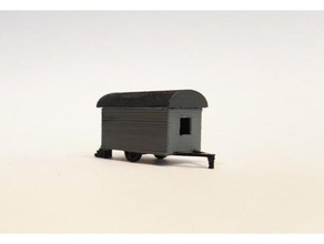 remolque n-escala 3d la impresión modelrailroad ferrocarril 3d print model - Mito3D