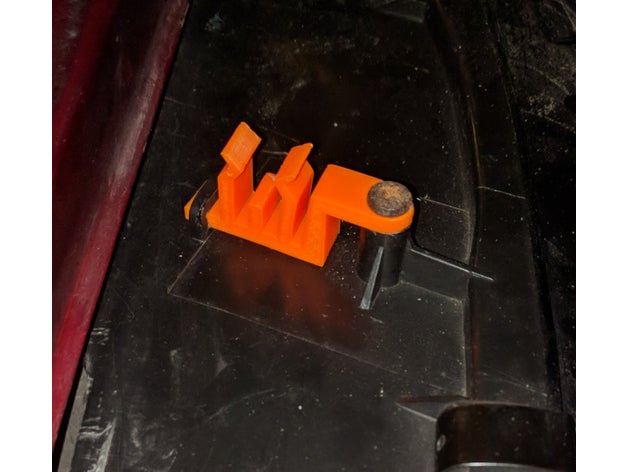 revista toyota sera bonnet suporte clip automotivo 3D print model - Mito3D