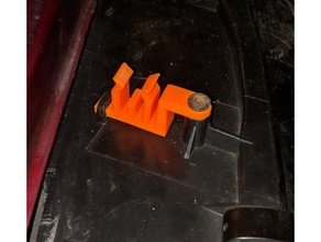revised toyota sera bonnet strut clip automotive 3d print model - Mito3D