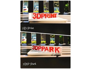 illusion3dp parco di stampa 3d art ambigram moda famiglia giocattolo 3d print model - Mito3D