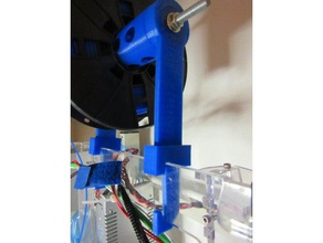 filament holder 3d printer accessories clear frame prusa i3 reprap 3d print model - Mito3D