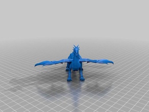 dragão 2d arte 3d print model - Mito3D