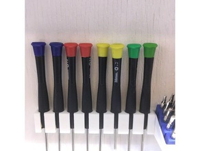 wallmount small screwdrivers tool holders boxes toolholder wall mount 3d print model - Mito3D