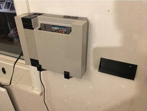 simplest nes wall mount video games 3d print model - Mito3D