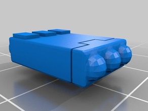 missile pod hommes-poissons jeux dessus de table la protéine tau warhammer40k arme 3d print model - Mito3D