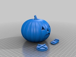banka-halloween jack o fener oyuncaklar ve oyunlar banka para Cadılar Bayramı jackolantern kumbara kabak 3d print model - Mito3D