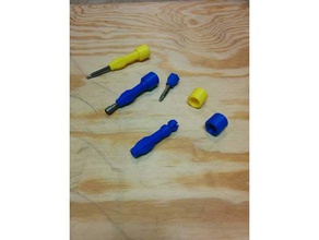 hex driver rotating cap hand tools dan baker bit screwdriver handle 3d print model - Mito3D