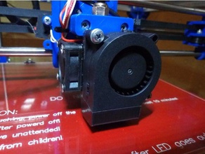 fan duct extruder e3dv6 blower 20x40mm printer parts 3d print model - Mito3D