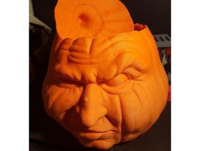 grumpykin conteneur les conteneurs la fête d'halloween citrouille 3d print model - Mito3D