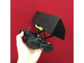 foldable sony c6802 dji spark remote adapter rc vehicles 3d print model - Mito3D