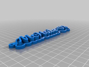 mc Schlüsselanhänger angepasst 3d print model - Mito3D