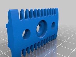 navalha aberta pente casa de banho 3d print model - Mito3D