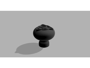 triquetra botão da gaveta decoração punho gótico pagão 3d print model - Mito3D