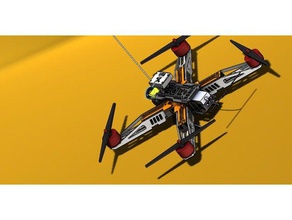 fai da te quadcopter 310mm diydrones fotogramma frame 3d print model - Mito3D