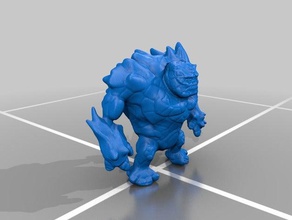earthmagma elementare le creature dungeons dragons fantasia monster rpg 3d print model - Mito3D