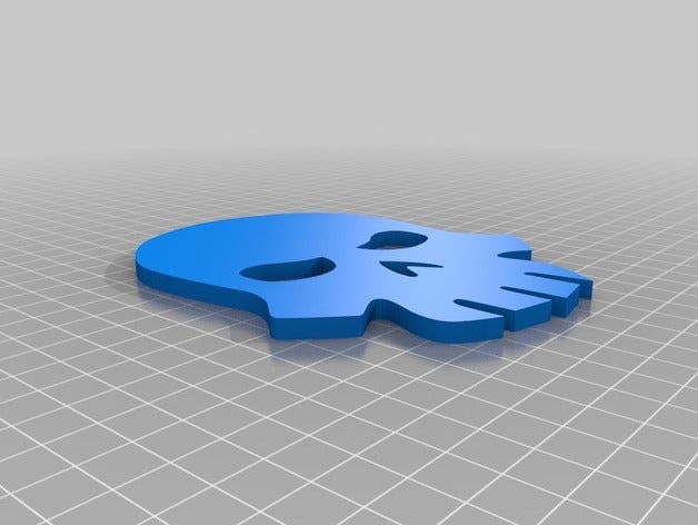 guild wars profezie negromante accessori badge keychain la collana cranio 3D print model - Mito3D