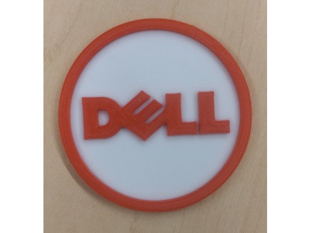 dell logosu işaretler logoları 2 renk destek yok hayır destekler desteğine ihtiyacı vardı basit iki 3D print model - Mito3D