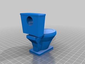 tuvalet Anahtarlık banyo 3d print model - Mito3D