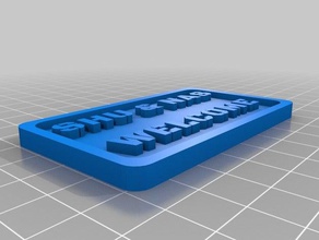 my customized licence plate remix signs logos 3d print model - Mito3D